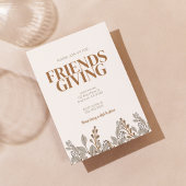 Fall Floral Boho Friendsgiving Einladung
