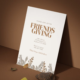 Fall Floral Boho Friendsgiving Einladung