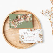 Fall Floral Boho Wasserfarben Windeln Raffel Begleitkarte