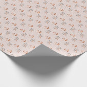 Fall Floral Boho Wildflowers Geschenkpapier (Ecke)