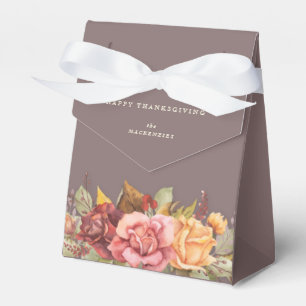 Fall Floral Border Erntedank Geschenkschachtel