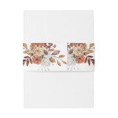 Fall Floral Bouquet Einladung Bauchband Einladungsbanderole (Rückseitenbeispiel)