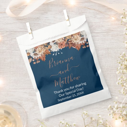 Fall Floral Bouquet Gevor Bag Geschenktütchen (Ausgeschnitten)