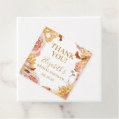 Fall Floral Brautparty Danke Geschenk Geschenkanhänger (Beispiel)