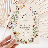 Fall Floral Brautparty Einladung