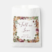 Fall Floral Brautparty Gefälligkeitsags Geschenktütchen (Vorderseite)