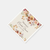 Fall Floral Brautparty Serviette (Ecke)