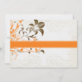 Fall Floral Bridal Dusche Einladungen (Rückseite)