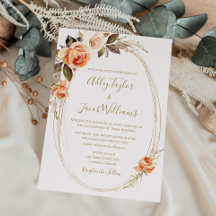 Fall Floral Burnt Orange Boho Wedding