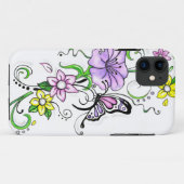 Fall Floral Butterfly Case-Mate iPhone Hülle (Rückseite (Horizontal))