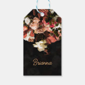 "Fall Floral Fantasy" Geschenkanhänger (Rückseite)