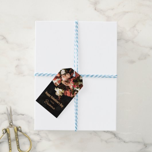 "Fall Floral Fantasy" Geschenkanhänger (Mit Garn)