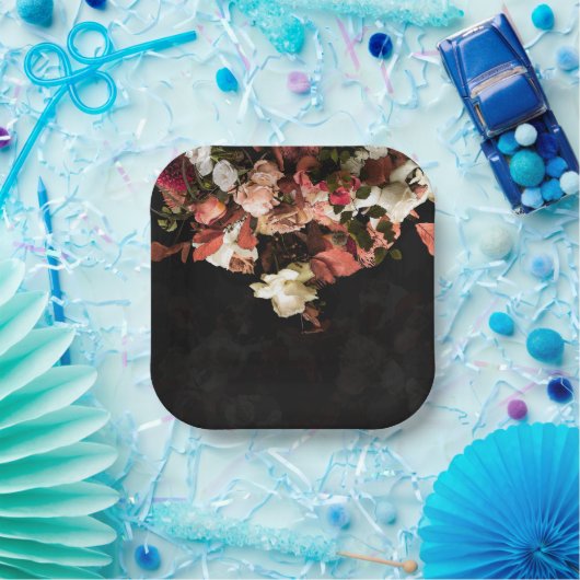 "Fall Floral Fantasy" Pappteller (Party)