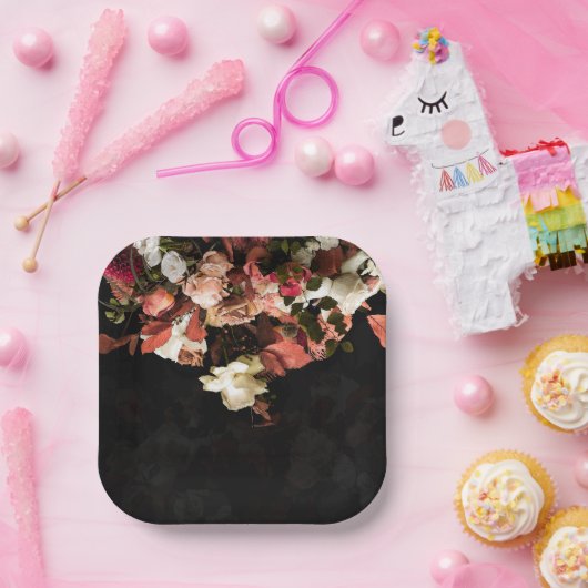 "Fall Floral Fantasy" Pappteller (Party)