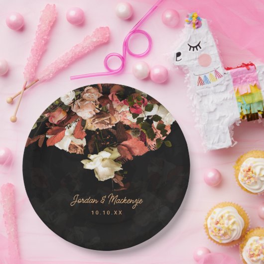 "Fall Floral Fantasy" Pappteller (Party)