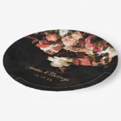 "Fall Floral Fantasy" Pappteller (Schrägansicht)