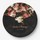 "Fall Floral Fantasy" Pappteller (Vorderseite)