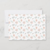 Fall Floral Flat Vielen Dank Dankeskarte (Rückseite)