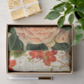 Fall Floral Foliage Hummingbirds Script Decoupage Seidenpapier (Geschenk)