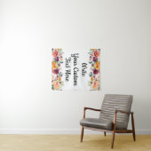 Fall Floral Fotobooth Hintergrund Hochzeitstil-Dek Wandteppich (Beispiel (Horizontal))