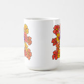Fall Floral Halloween Ghost Kaffeetasse (Mittel)