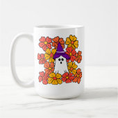 Fall Floral Halloween Ghost Kaffeetasse (Links)