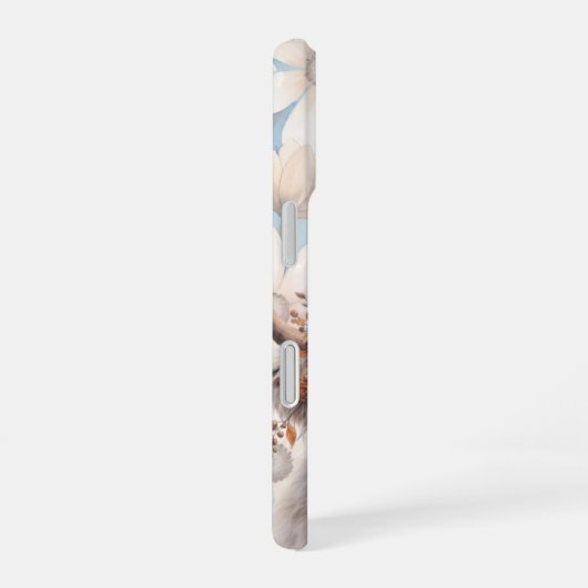 Fall Floral Highland Cow iPhone 16 Hülle (Rechte Seite)