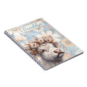 Fall Floral Highland Cow Notizblock (Rechte Seite)