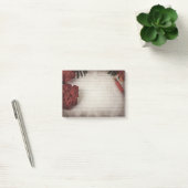 Fall Floral Hintergrund mit Pen und Linedpapier Post-it Klebezettel (Büro)