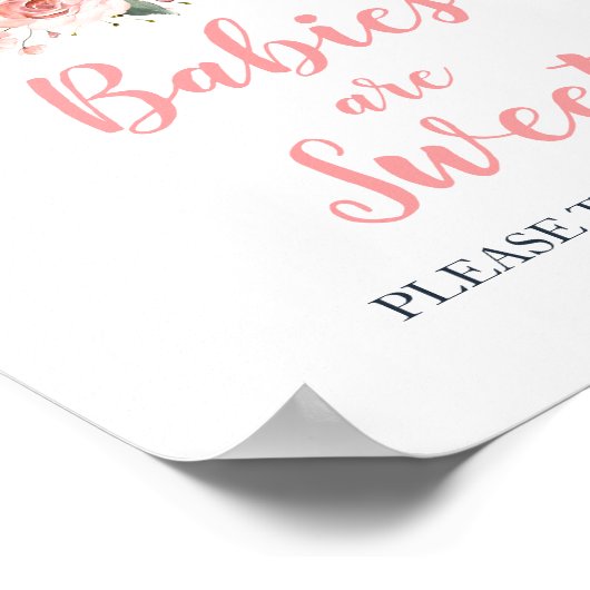 Fall Floral Little Pumpkin Babies sind süß Poster (Ecke)