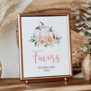 Fall Floral Little Pumpkin Duwer Favoriten Poster