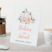 Fall Floral Little Pumpkin Süßigkeiten & Leckereie Sockelschild (In SItu)