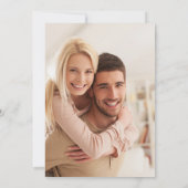 Fall Floral Moderne Wildblumen Foto Hochzeit Einladung (Rückseite)