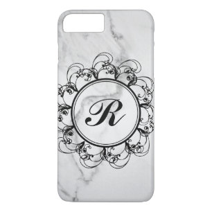 Fall "Floral Monogram Marble iPhone 7" Case-Mate iPhone Hülle