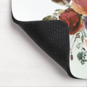 Fall Floral Monogramm Mousepad (Ecke)