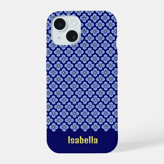 Fall Floral Muster Case-Mate iPhone 15 Hülle (Rückseite)