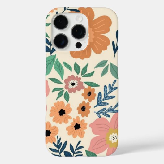 Fall Floral Muster Case-Mate iPhone Case-Mate iPhone Hülle (Rückseite)
