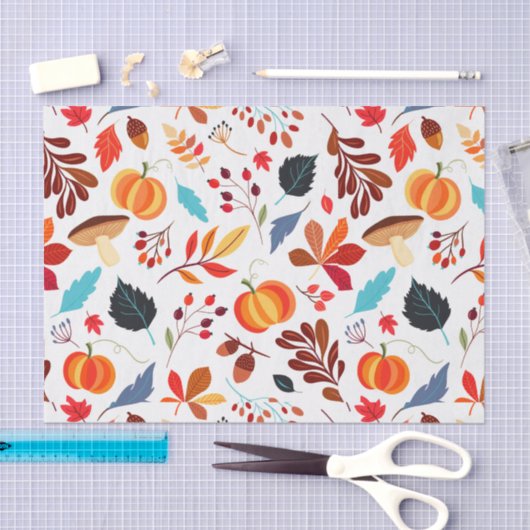 Fall Floral Muster Seidenpapier (Handwerk)