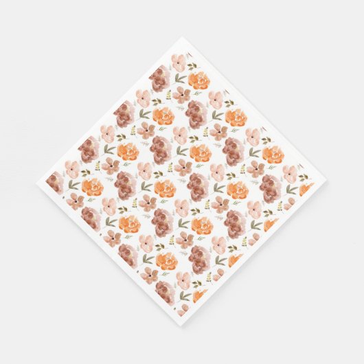 Fall Floral Napkins Fall Harvest Napkins Serviette (Ecke)
