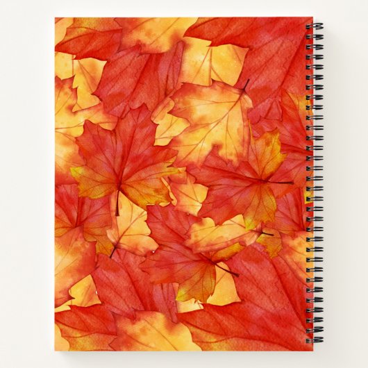 Fall Floral Notizblock (Rückseite)