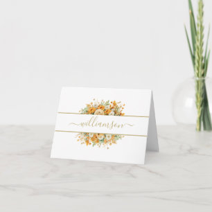 FALL FLORAL, Orange Blume Nachname