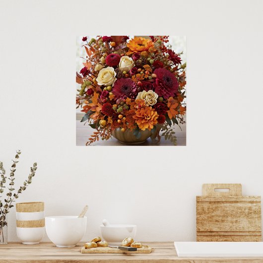 Fall-Floral Poster (Küche)