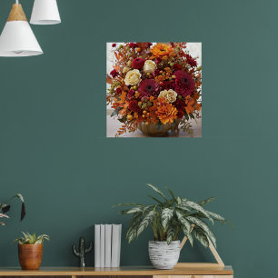 Fall-Floral Poster