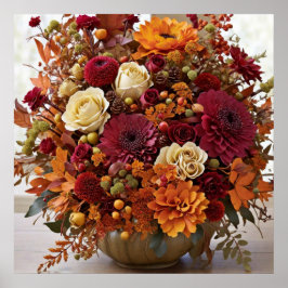 Fall-Floral Poster