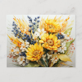 Fall Floral Postkarte