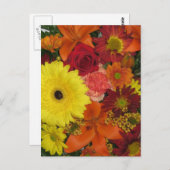 Fall Floral Postkarte (Vorne/Hinten)
