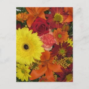 Fall Floral Postkarte