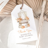 Fall Floral Pumpkin Baby Dusche Geschenkanhänger