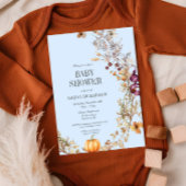 Fall Floral Pumpkin Boho Kinderdusche Einladung