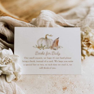 Fall Floral Pumpkin Books for Baby Begleitkarte